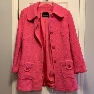 Metrostyle Pink Wool Blend Coat